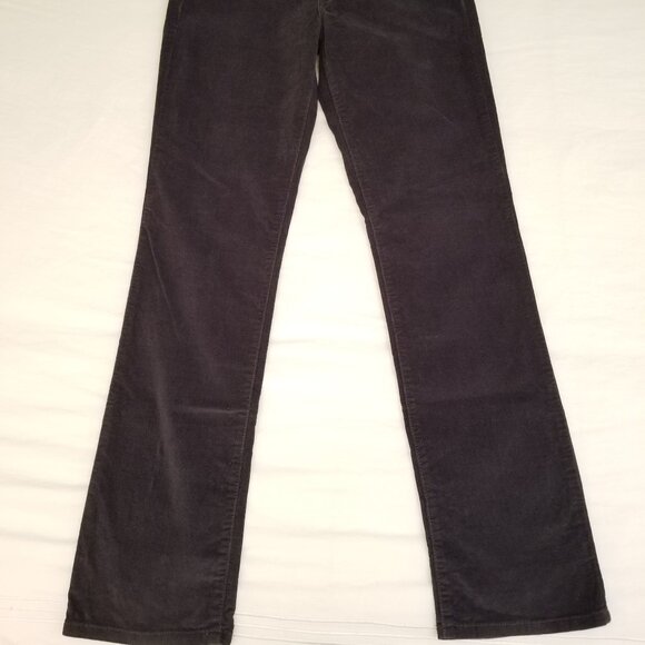 Calvin Klein Corduroy Deep Blue Green Jeans Straight Ladies Size 10 - Picture 2 of 8